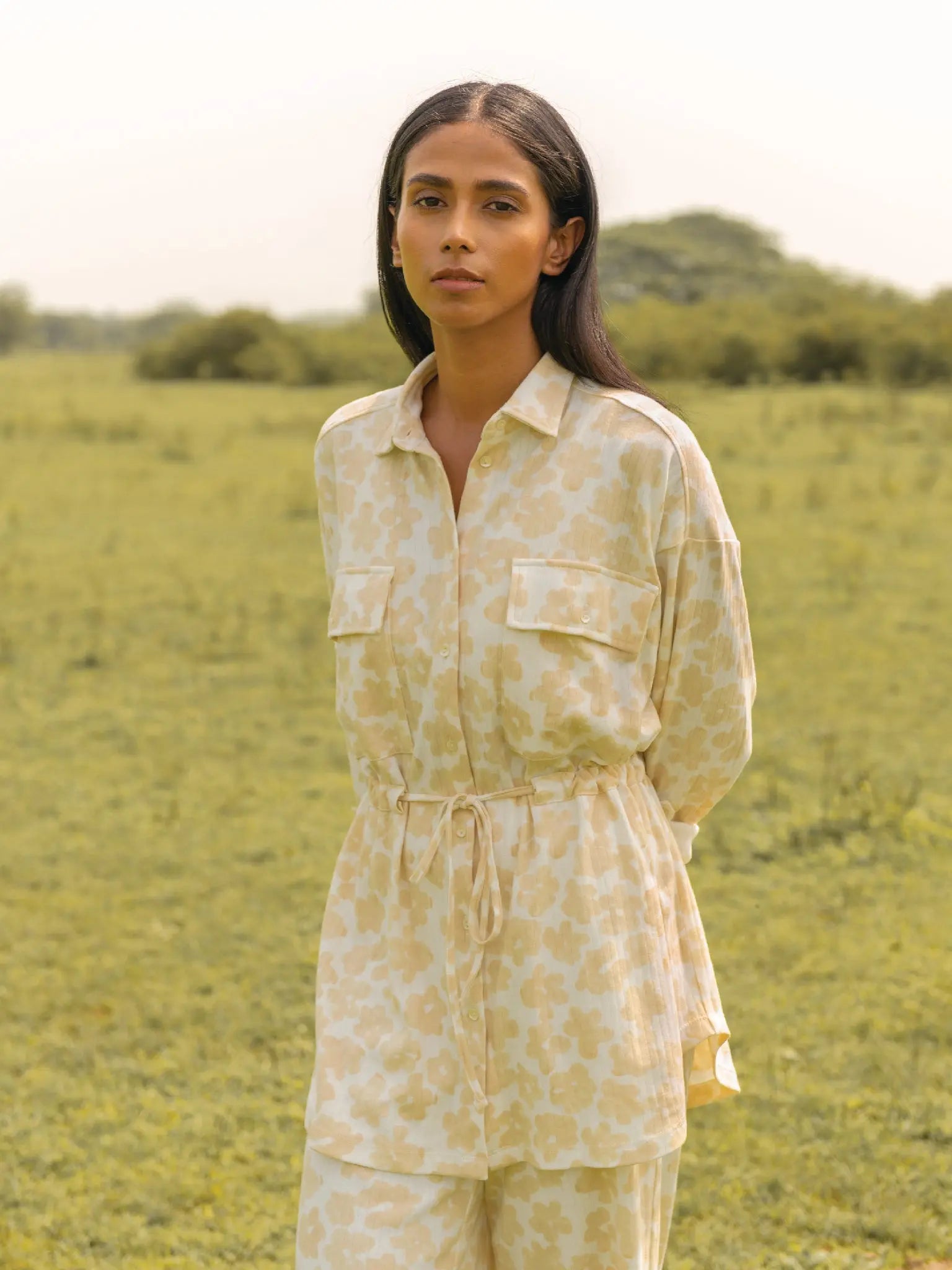 Buttercup Overshirt - Almond Story