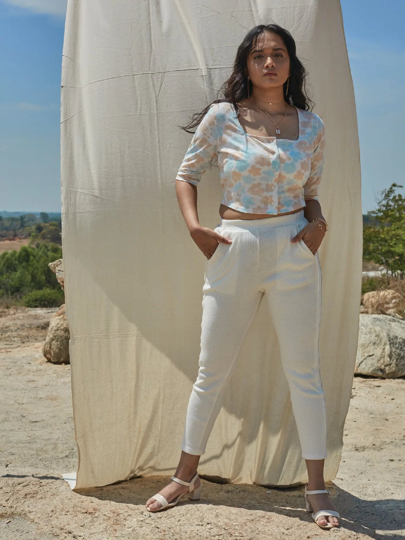 Sandbar Pants - Almond Story