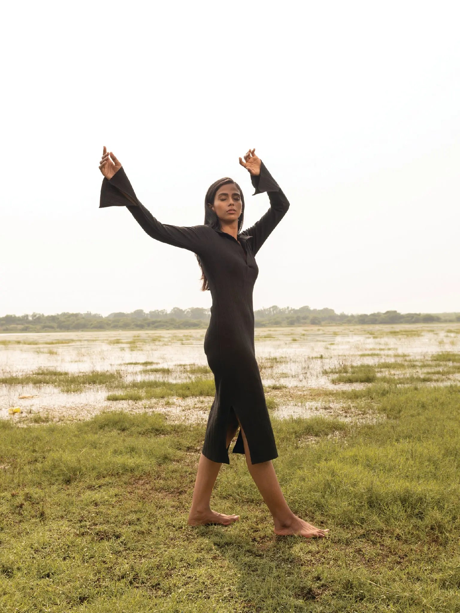 Midnight Sky Bodycon Dress - Almond Story