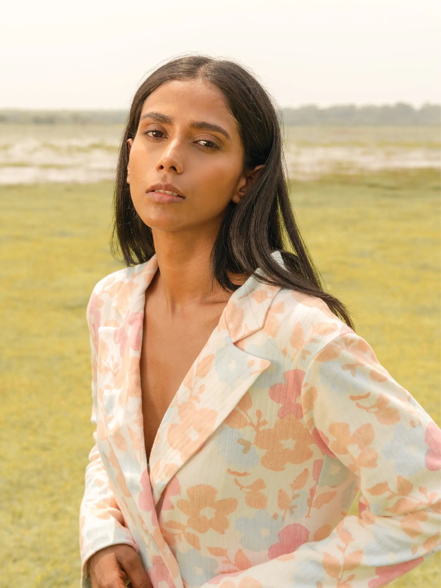 Meadow Blazer Dress - Almond Story