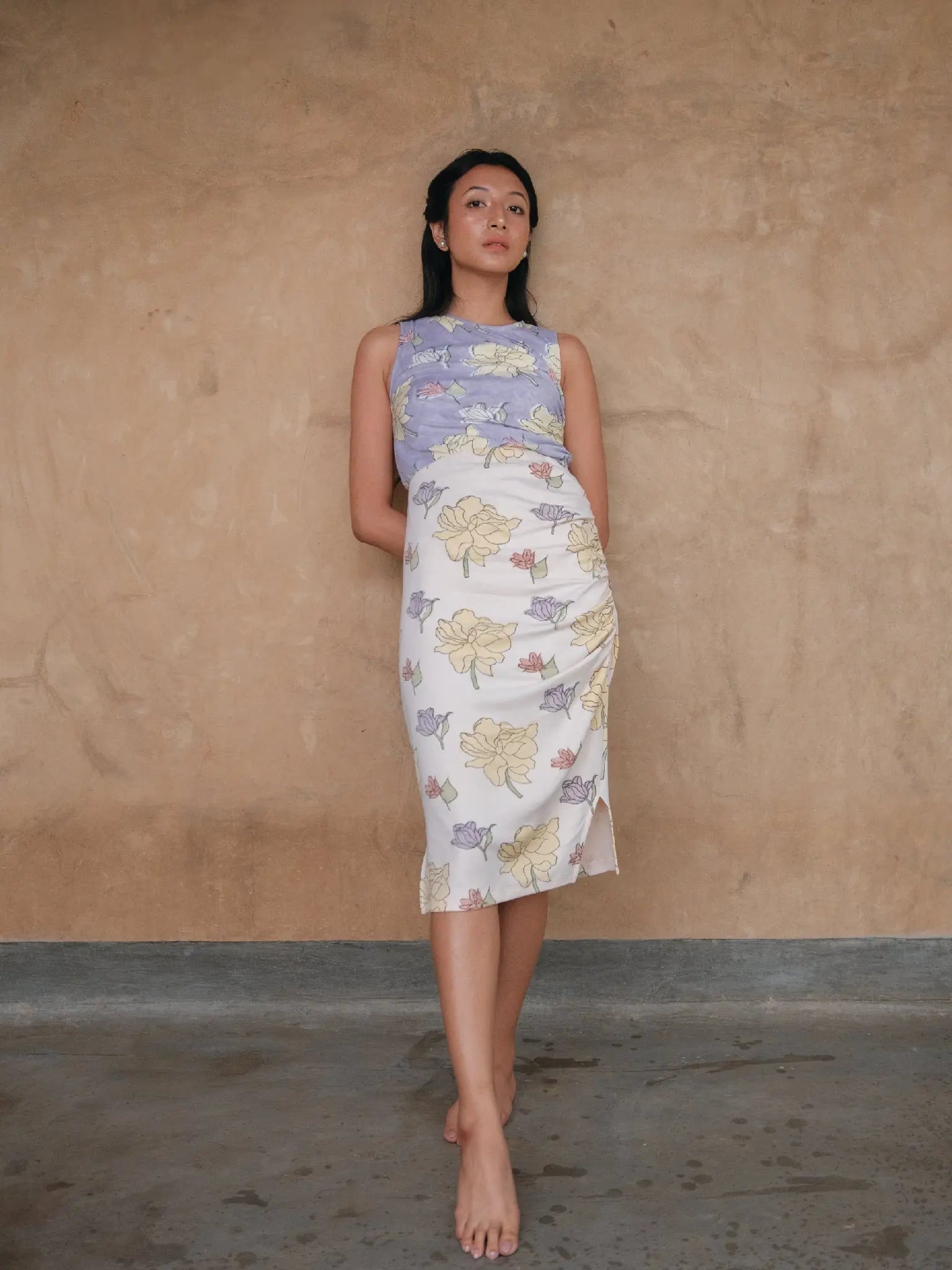 Draped Skirt - Almond Story