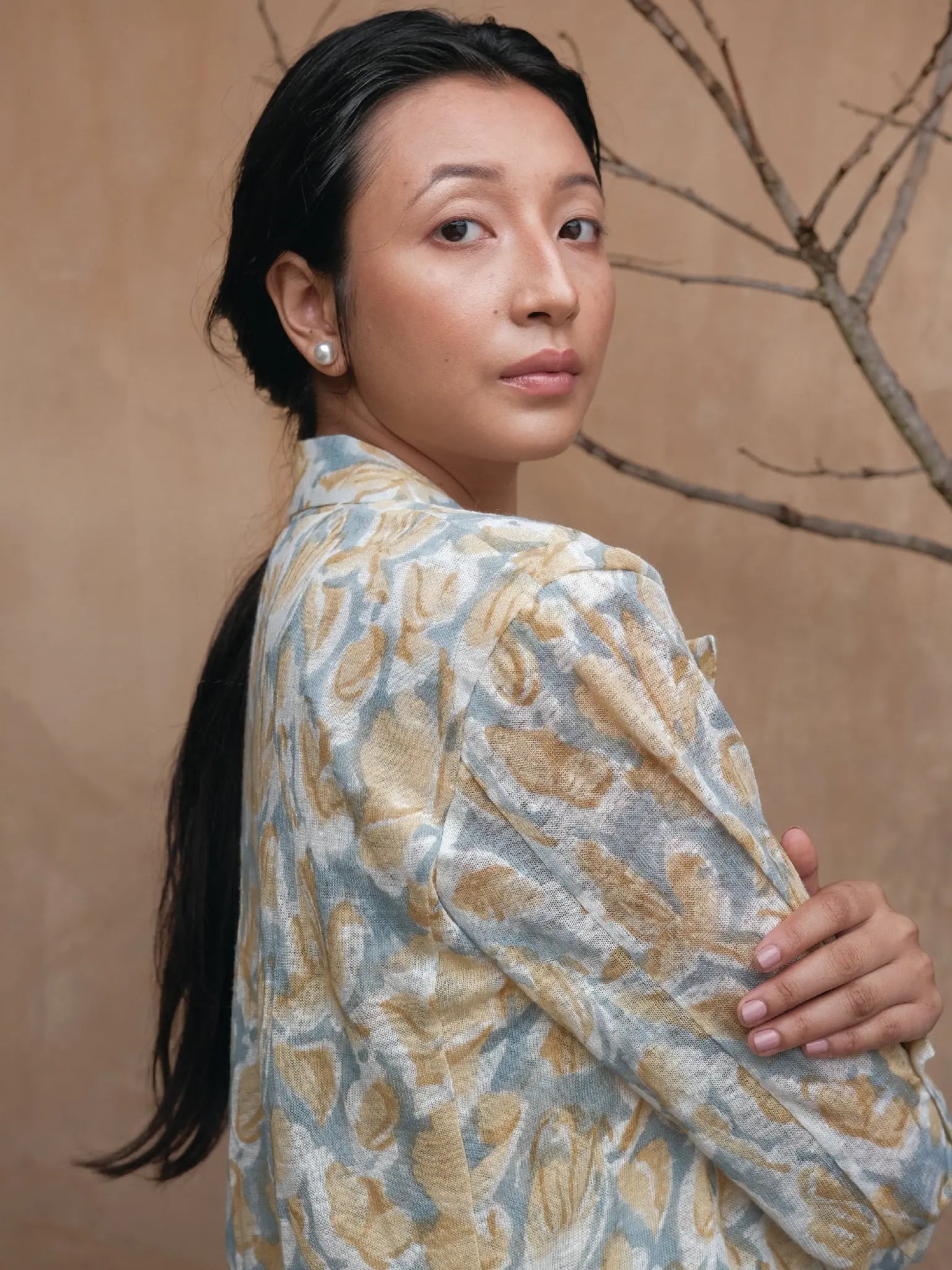 Summer Linen Blazer - Almond Story