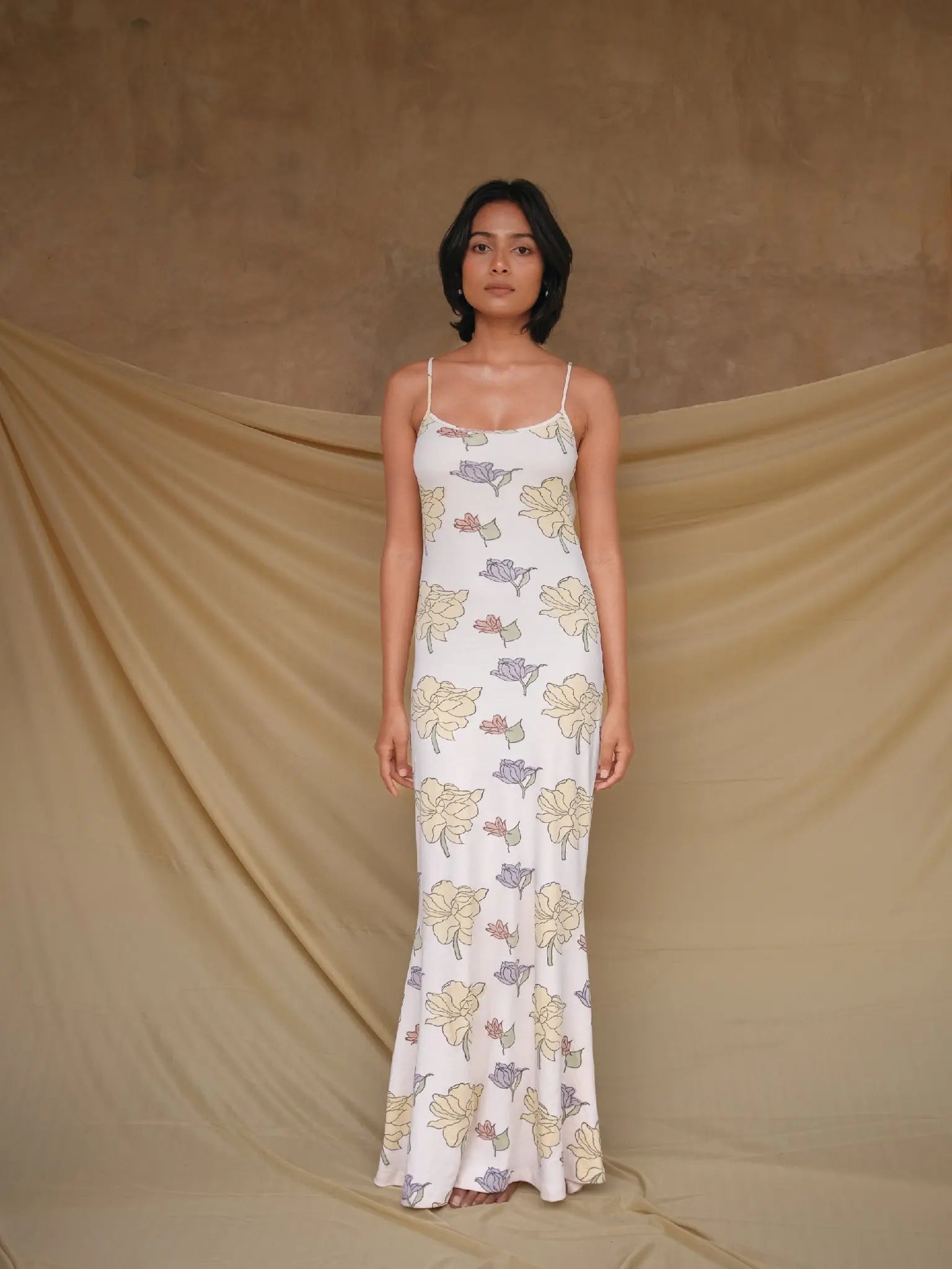 Maxi Bodycon Dress - Almond Story