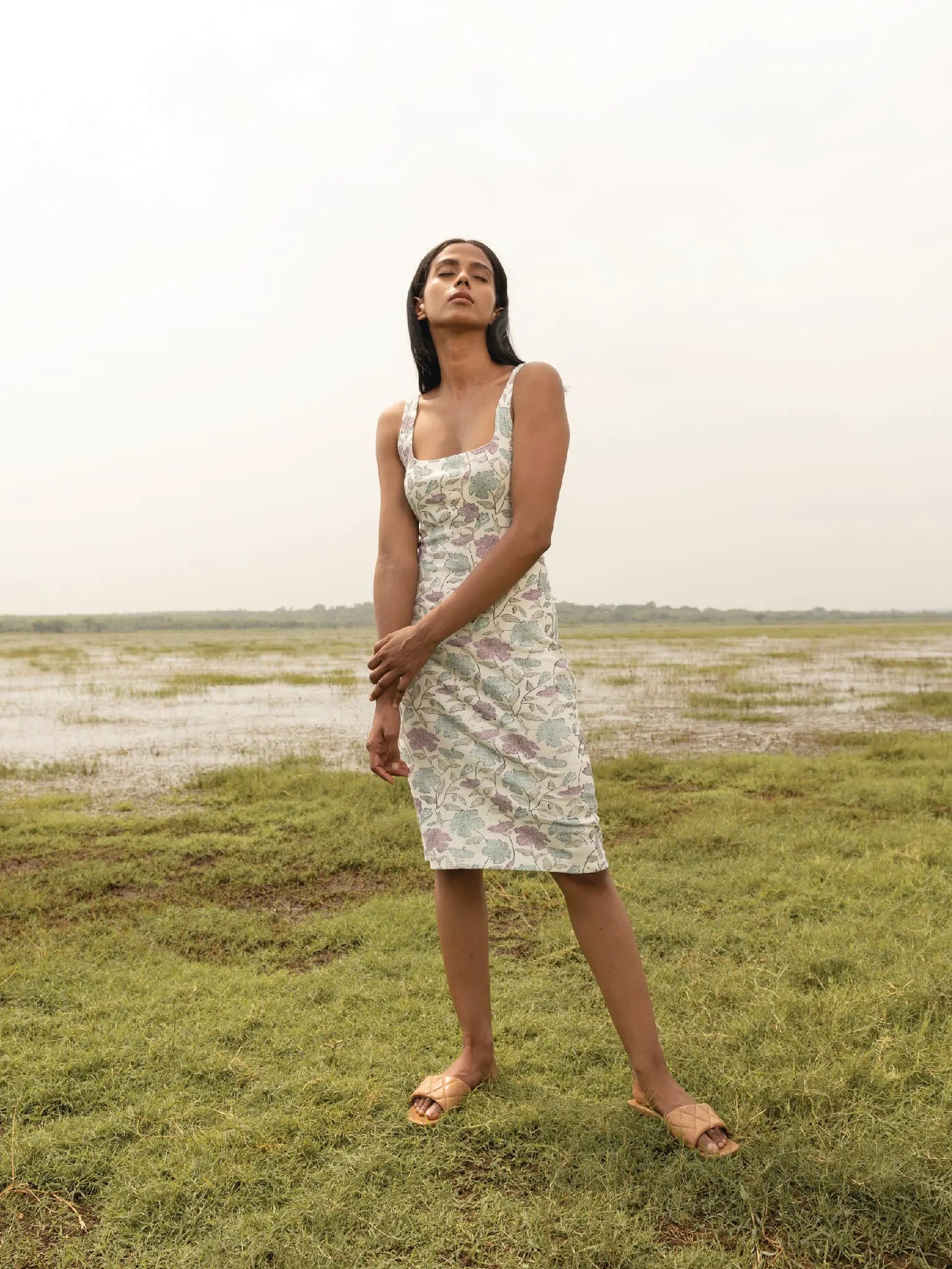 Roselle Bodycon Dress - Almond Story