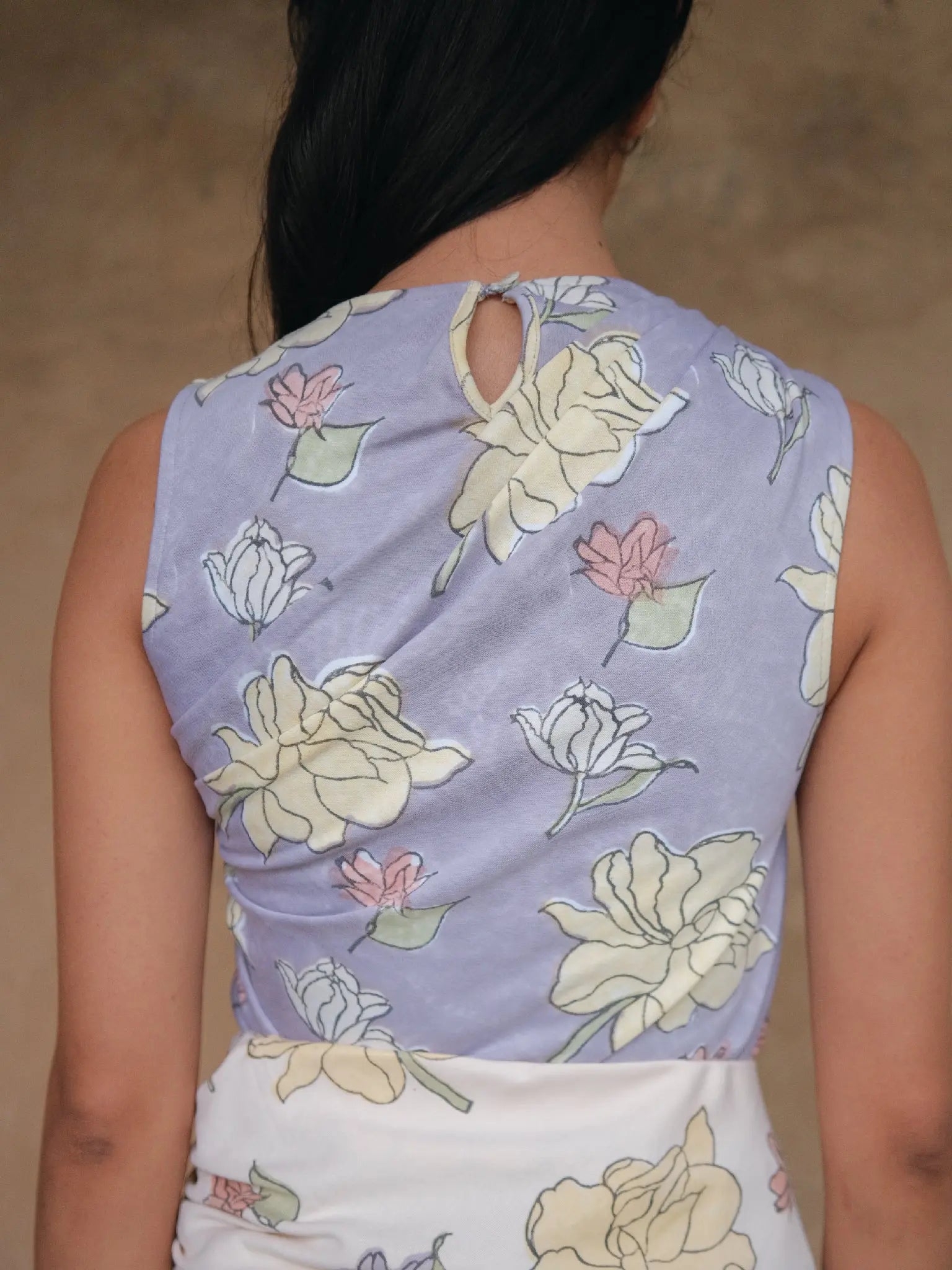 Draped Top - Almond Story