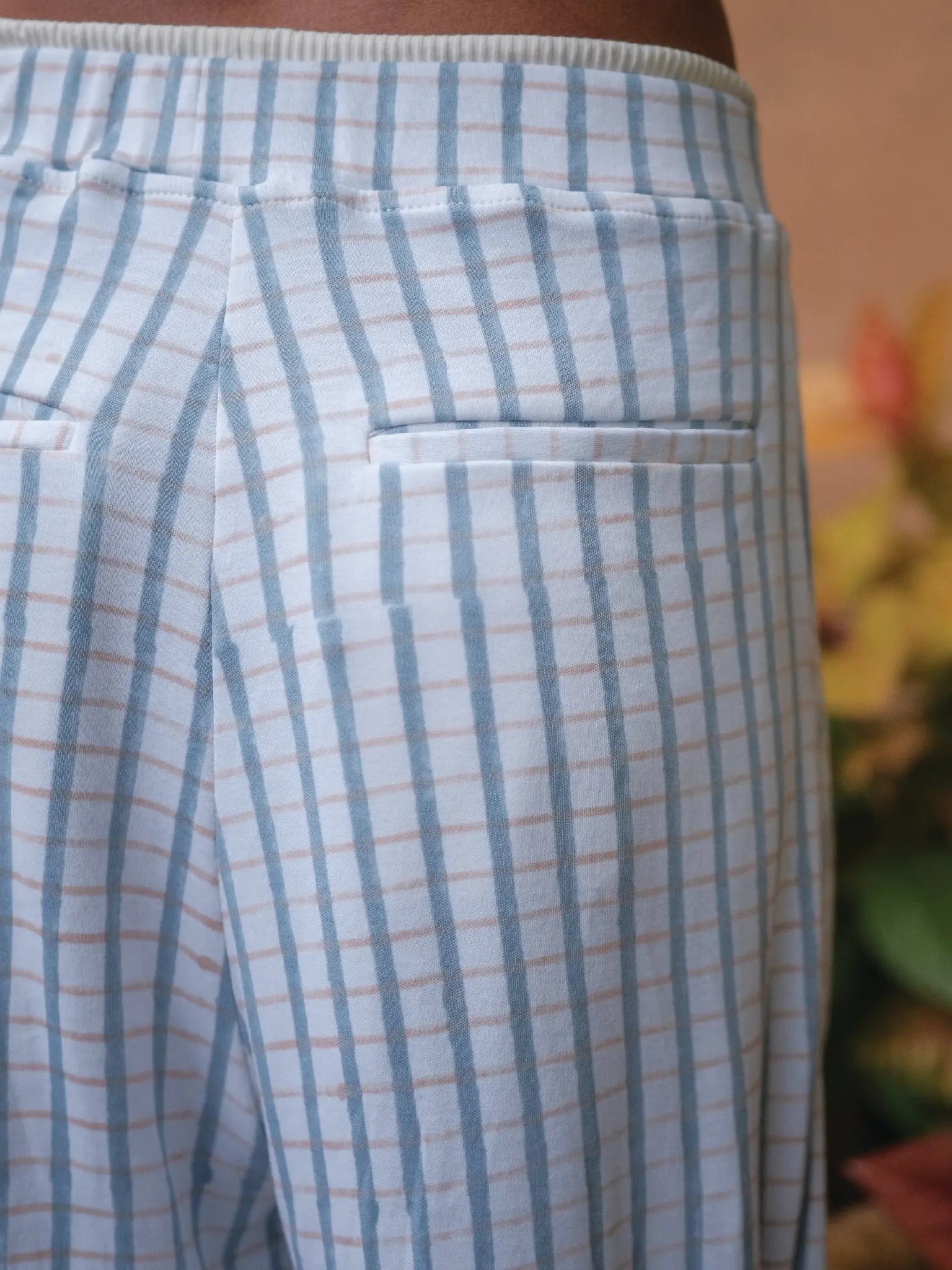 Double Waisted Wide Leg Trousers - Almond Story