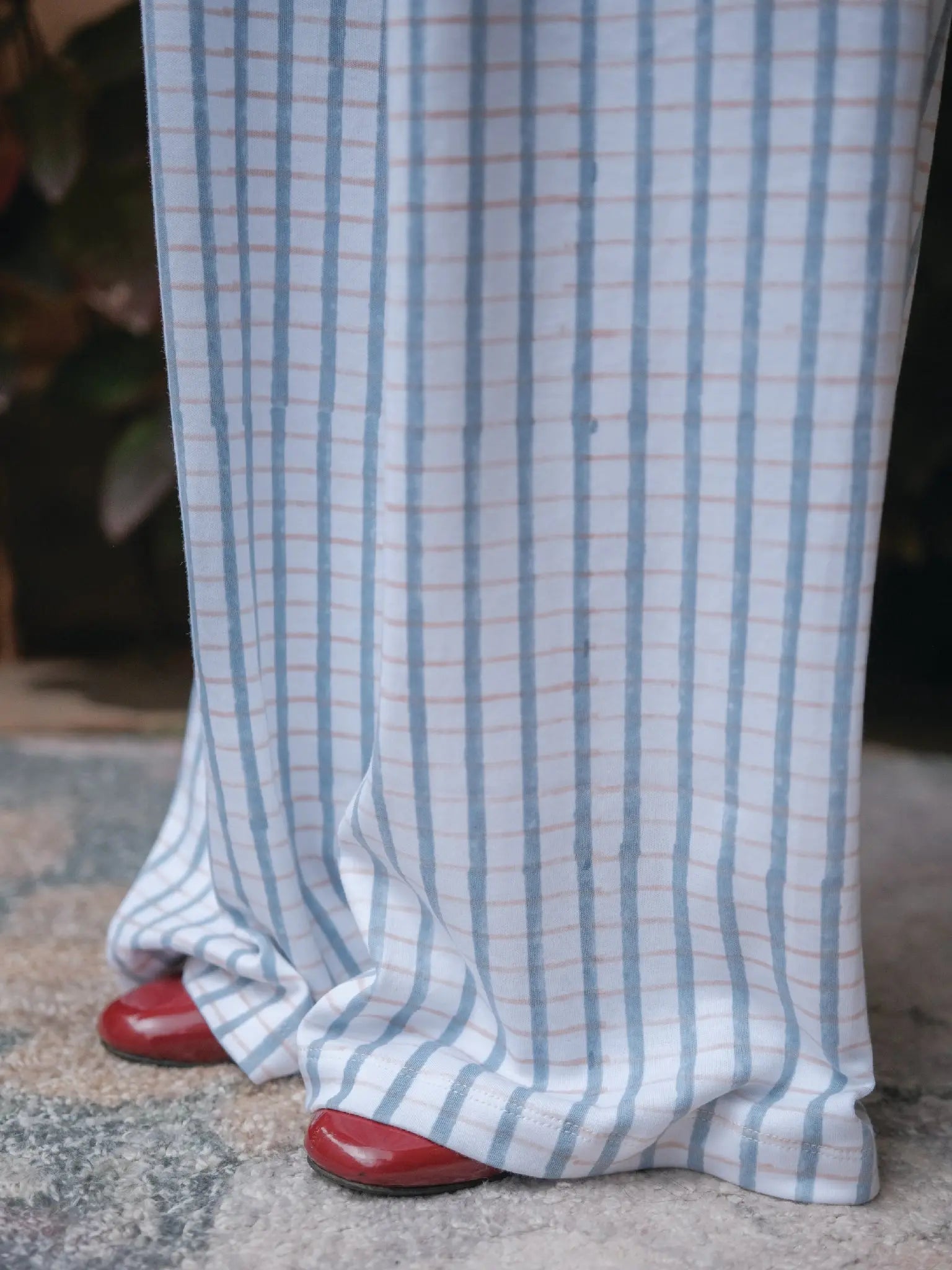 Double Waisted Wide Leg Trousers - Almond Story